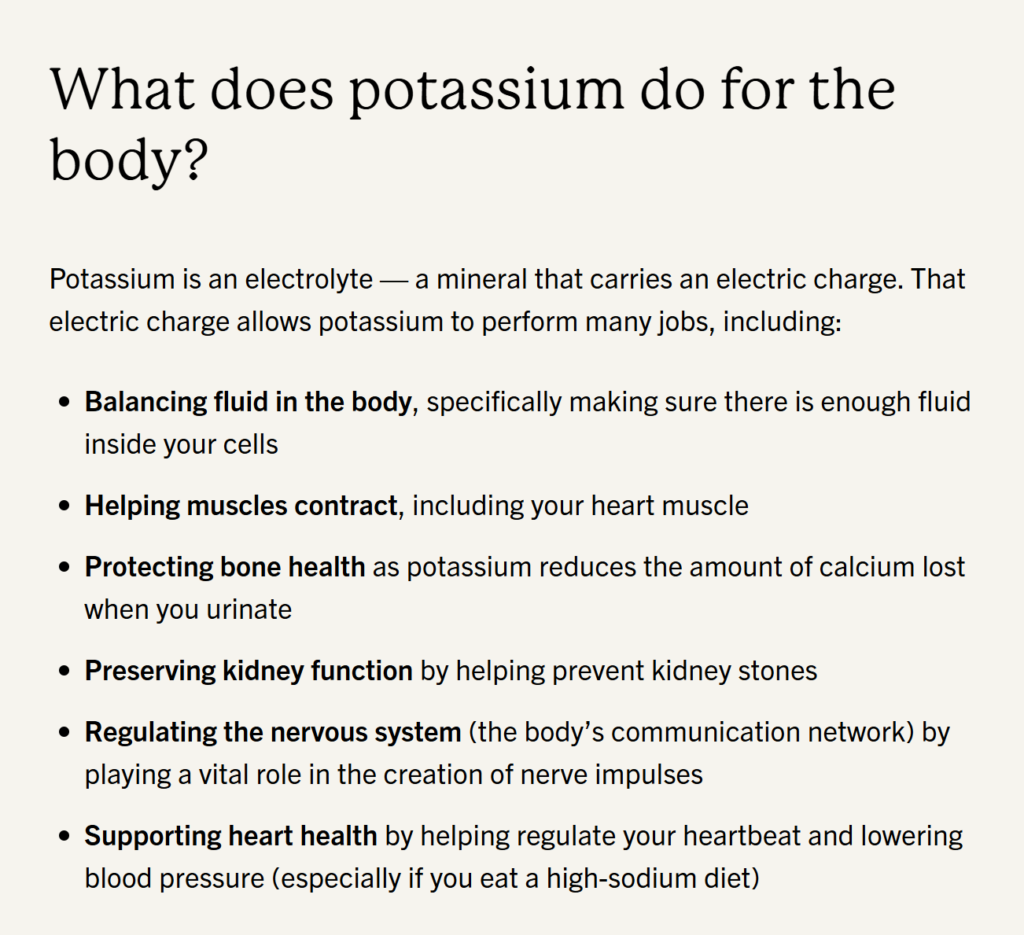 Potassium, found in our tears, serves several protective functions.
